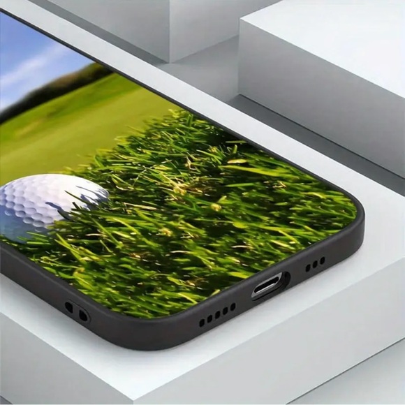 Samsung Galaxy A23 5G Black TPU Phone Case with Golf Ball & Course Soft Case - Picture 3 of 5